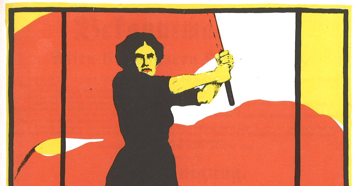 Bild eines Plakates zum Internationalen Weltfrauentag 1914