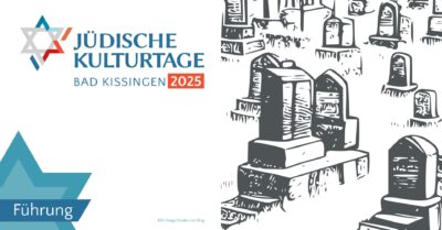Illustration von Grabsteinen auf einem jüdischen Friedhof