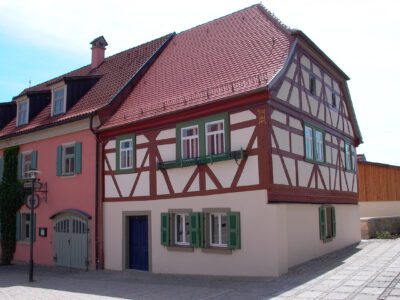 Fachwerkhaus, in welchem das Heimatmuseum Ebenhausen untergebracht ist